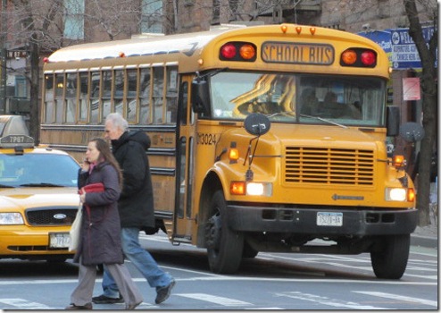 A school bus in New York City